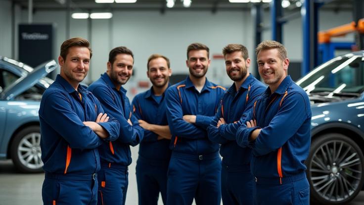 OtoGlass ekibi atölyede çalışma halinde